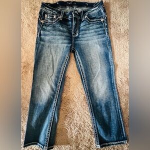 Miss Me Women's Blue Straight Leg Jeans